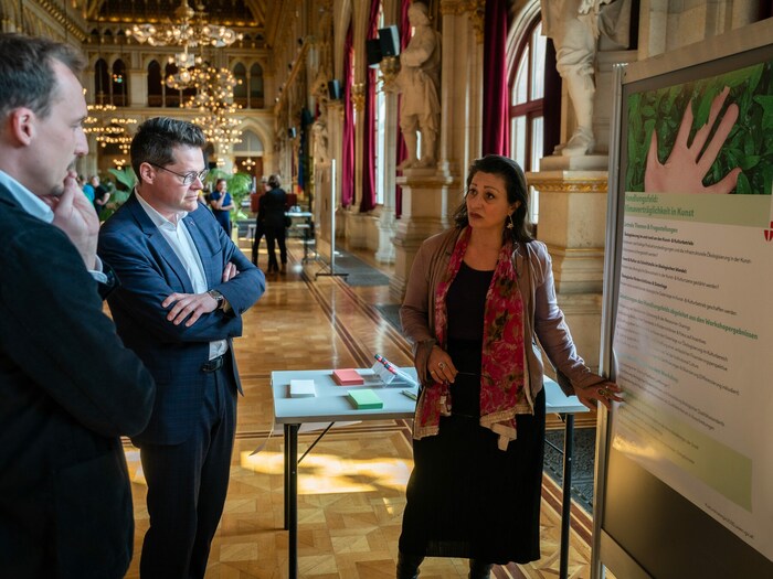 StRin Veronica Kaup-Hasler mit StR Jürgen Czernhohorszky - Dialogkonferenz zur Wiener ...