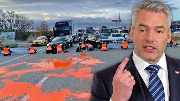 (Bild: Letzte Generation AP Photo/Heinz-Peter Bader, Krone KREATIV,)