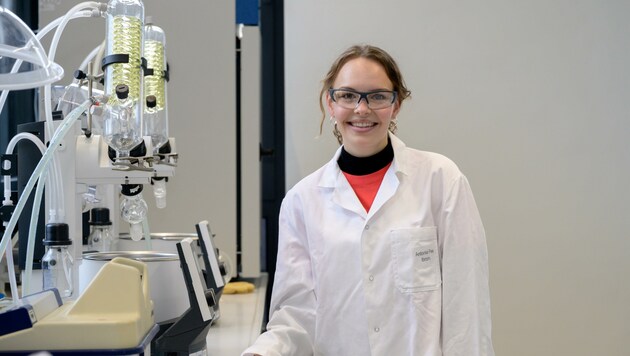 Antonia Fee Ibrom (22) studiert „Applied Chemistry“ an der IMC Fachhochschule Krems (Bild: Molnar Attila)