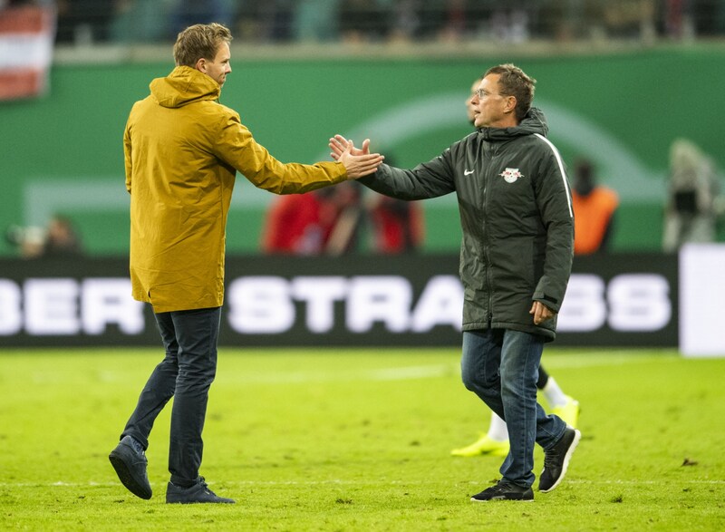 Julian Nagelsmann, Ralf Rangnick (Bild: AFP)