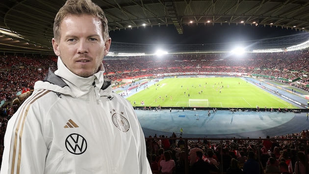 Julian Nagelsmann takes action after the defeat in Vienna. (Bild: GEPA, APA/dpa/Christian Charisius)