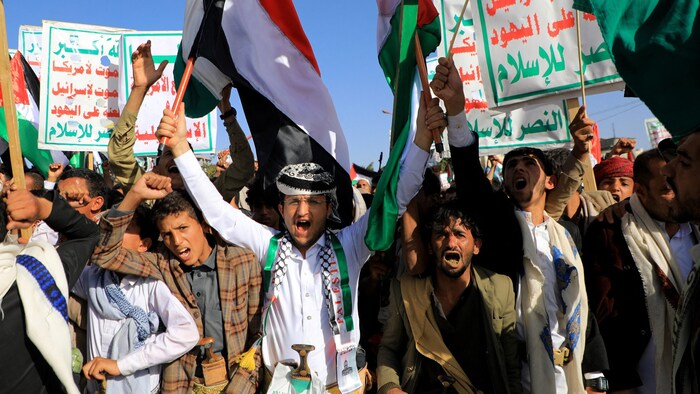 Nach dem Angriff der Hamas wurde im Jemen Solidarität mit den Terroristen demonstriert. Dabei ...