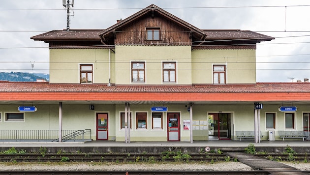 Der Bahnhof in Götzis.