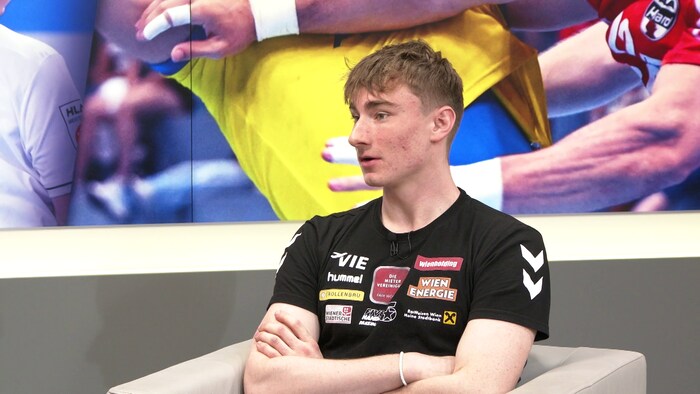 Jakob Nigg beim Besuch im Krone.tv-Studio.