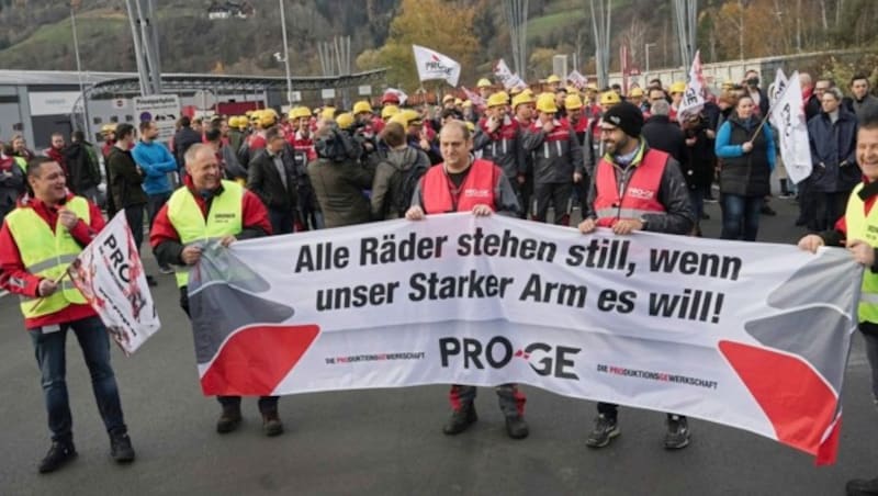 Der Unmut bei den Bediensteten der Metallindustrie steigt. (Bild: Sepp Pail)