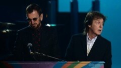 Ringo Star ist entsetzt über die Gerüchte, die es über den neuen Beatles-Song gibt. (Bild: APA/AFP/Frederic J. BROWN)