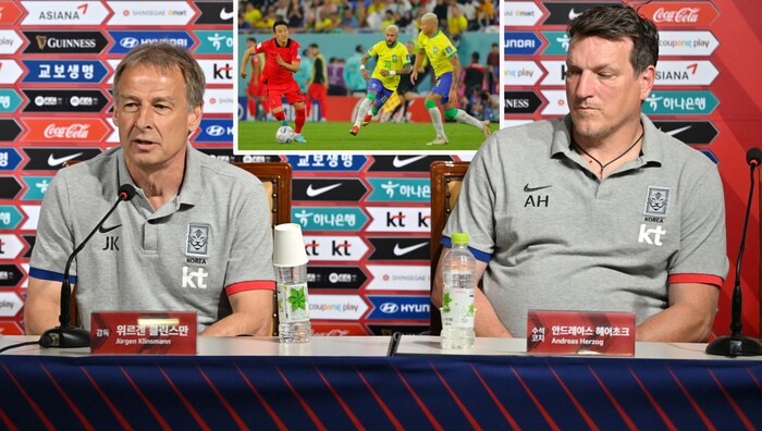 Jürgen Klinsmann (li.) und Andreas Herzog (re.) hoffen auf die Freilassung von Jun-Ho Son ...