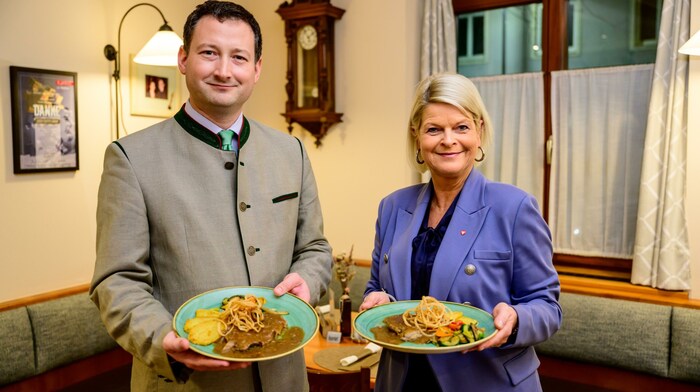 Ministerin Tanner, Direktor Nemecek: Heer setzt auf Fleisch