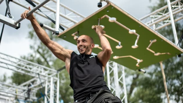 Beim Ninja-Training zählen Kraft, Körperbeherrschung und Kreativität. (Bild: Ninja Park Austria)