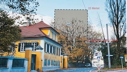 Der Turm an der Sterneckstraße/Linzer Bundesstraße könnte 35 Meter in die Höhe ragen (Bild: Markus Tschepp)