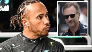 In der Formel 1 geht es hoch her: Lewis Hamilton wechselt zu Ferrari, Christian Horner droht der Rauswurf. (Bild: AFP; APA/AFP/DOUGLAS MAGNO)