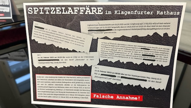 The so-called spying affair has caused quite a stir in Klagenfurt town hall. But was everything really as it was portrayed? (Bild: Jennifer Kapellari)