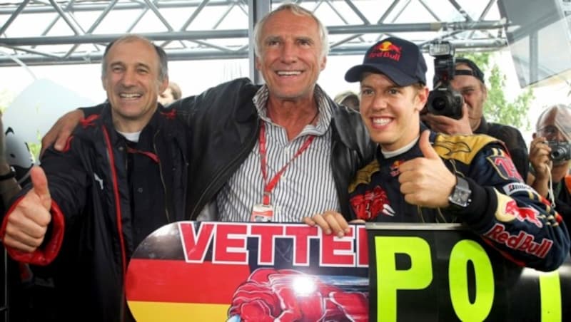 Im Jahr 2008 feierte Franz Tost mit Didi Mateschitz den Sieg von Sebastian Vettel in Monza, 2015 holte er Max Verstappen an Bord. (Bild: GEPA pictures)