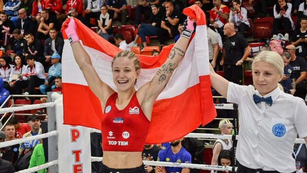 Erstmals Weltmeisterin! Stella Hemetsberger aus Salzburg (Bild: ÖBFK Austria)