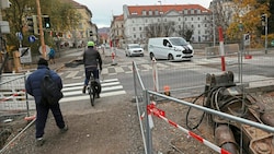 Ab 8. Jänner 2024 wird die Tegetthoffbrücke im Zentrum von Graz gesperrt. (Bild: Christian Jauschowetz)