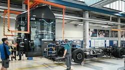 Im Werk von Steyr Automotive waren die Volta Trucks bis zur Insolvenz der E-Lkw-Marke produziert worden. (Bild: Markus Wenzel)