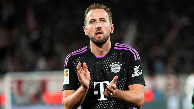 Bayerns Torgarant Harry Kane (Bild: AP Photo/Martin Meissner)