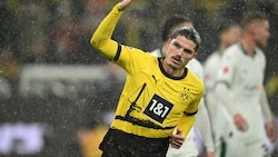 Marcel Sabitzer erzielte für Dortmund den Anschlusstreffer zum zwischenzeitlichen 1:2.(Bild: AFP) (Bild: AFP)