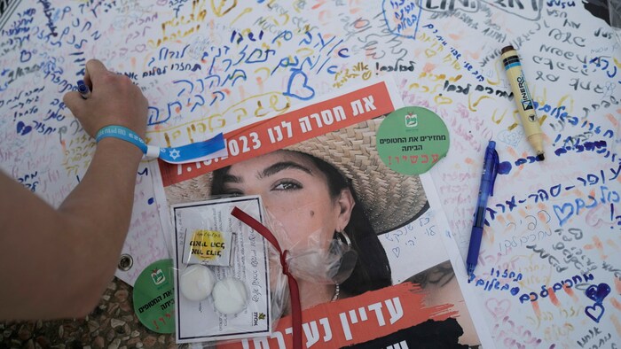 Solidaritätsbekundung in Tel Aviv mit den von der Hamas verschleppten Geiseln