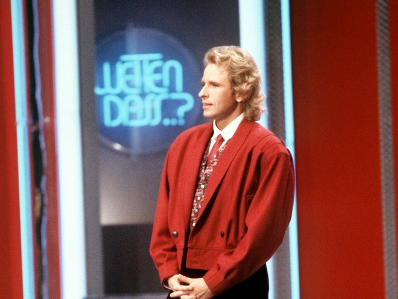 Der Showmaster moderierte am 26.9.1987 aus Hof in Bayern zum ersten Mal die große Samstagabend-Show „Wetten, dass ?“ im ZDF. (Bild: Schmitt / dpa / picturedesk.com)