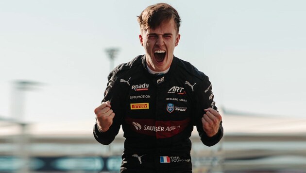 Théo Pourchaire gewinnt die Formel-2-Meisterschaft. (Bild: twitter.com/alfaromeostake)