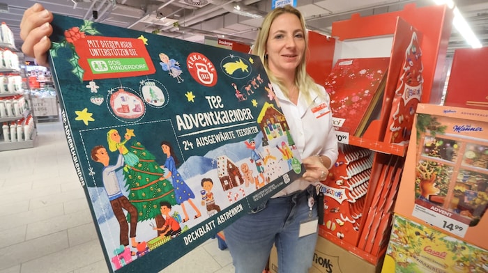 In den Filialen von Spar und Interspar findet man nicht nur altbewährte Schoko-Kalender (li.). 
