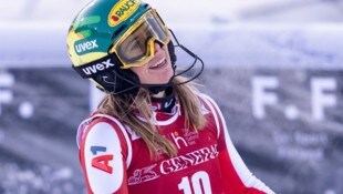 Katharina Liensberger startete mit Platz drei, fiel zuletzt in Killington aus. (Bild: GEPA pictures)