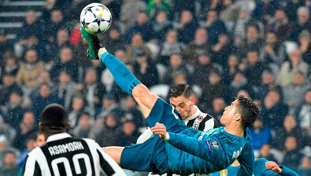 Dieser Fallrückzieher von Cristiano Ronaldo gehört zu den schönsten Tor-Kunstwerken der vergangenen Jahre. (Bild: AFP or licensors)