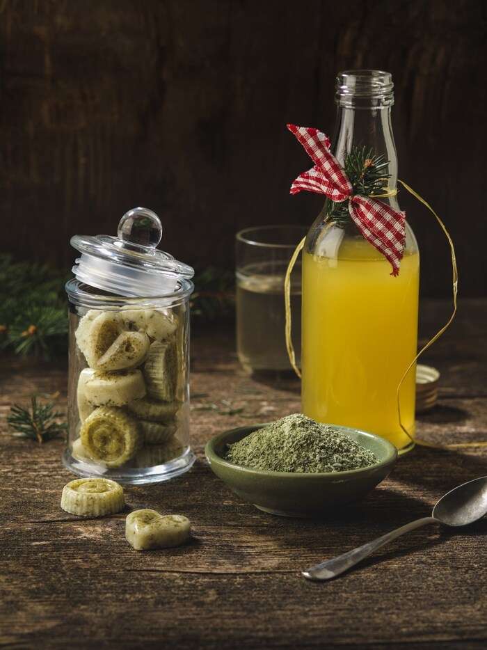Tannen-Hustenzuckerl und Tannensirup