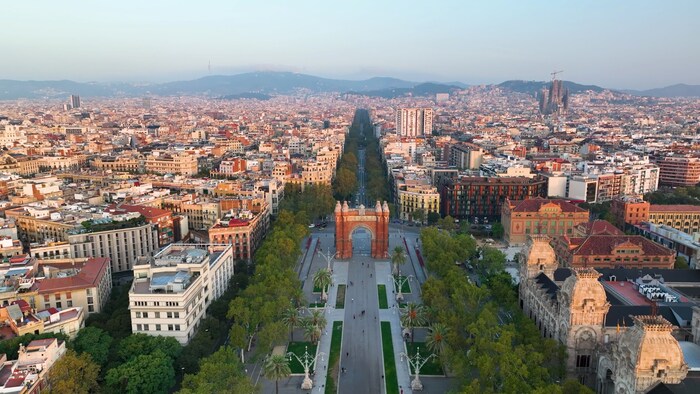 Triumph Bogen in Barcelona