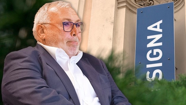 Hat Ex-SPÖ-Kanzler Alfred Gusenbauer die Signa Holding von Immobilienjongleur René Benko ohne Gewerbeschein beraten? (Bild: APA/Roland Schlager APA/Helmut Fohringer, Krone KREATIV)