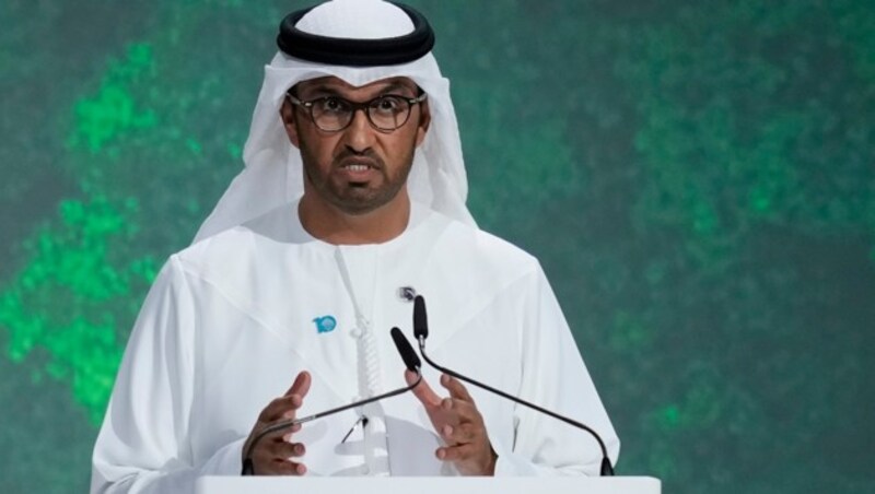 Sultan Ahmed al-Dschaber, Präsident der COP 28 und Chef der staatlichen Ölgesellschaft der Emirate (Bild: ASSOCIATED PRESS)