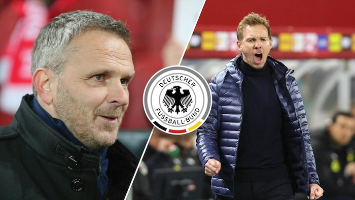 Didi Hamann (l.) kritisiert Julian Nagelsmann (r.).