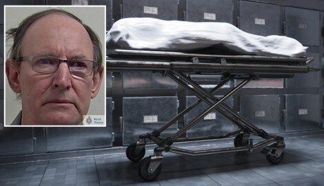 In England hat sich ein Mitarbeiter (kleines Bild) einer Krankenhausgruppe an mehr als 100 Leichen von Frauen und Mädchen vergangen. (Bild: stock.adobe.com/Tomasz Wyszolmirski, Kent Police, Krone KREATIV)