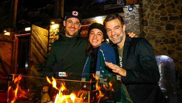 Die Darsteller Ferdinand Seebacher, Judith Altenberger und Jakob Seeböck (v.l.n.r.) drehten im Gasteinertal. (Bild: Gerhard Schiel)