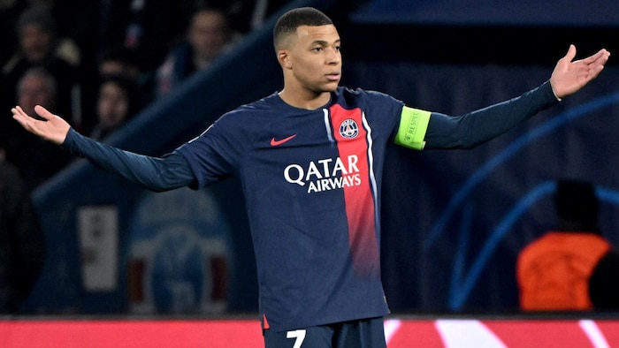 Mbappé ist mit dem Slogan nicht einverstanden.