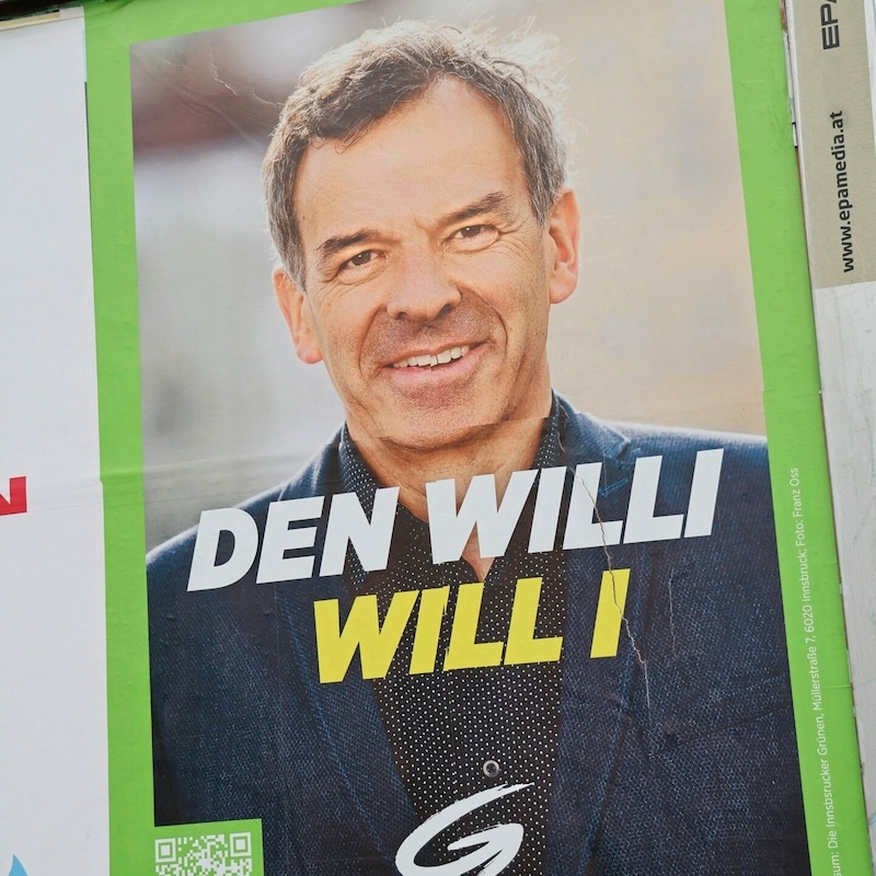 Georg Willi setzt auf den gleichen Slogan wie 2018. (Bild: Christof Birbaumer)