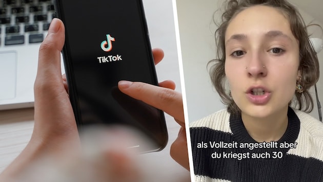 TikTokerin Danarosa.music versteht die Welt nicht mehr. (Bild: TikTok/danarosa.music, Krone KREATIV)