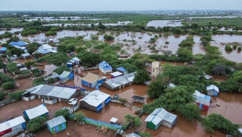 Überschwemmungen in Somalia (Bild: AFP)