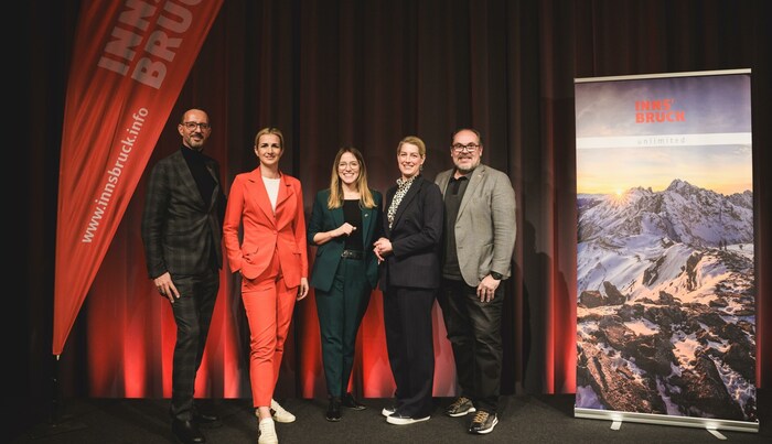 Das TVB-Team mit Obmann Peter Paul Mölk (l.) und GF Barbara Plattner (Mi.) versprühte bei der ...