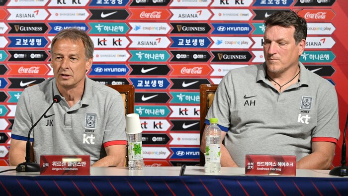 Jürgen Klinsmann (li.) und Andreas Herzog