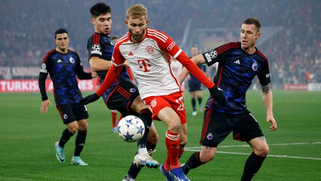 Nur 0:0: Die Bayern hatten gegen Kopenhagen ihre liebe Mühe. (Bild: APA/AFP/MICHAELA REHLE)
