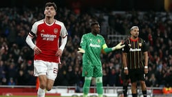 Nach dem Treffer von Kai Havertz (links) zündet Arsenal ein richtiges Feuerwerk. (Bild: AFP)
