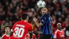 Marko Arnautovic netzte für Inter Mailand in der Champions League zum zwischenzeitlichen 1:3. (Bild: APA/AFP/CARLOS COSTA)