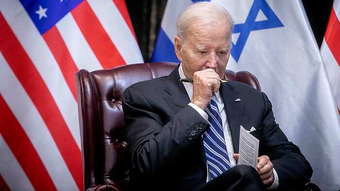 US-Präsident Joe Biden beschäftigen derzeit neben dem Präsidentschaftswahlkampf vor allem zwei ...