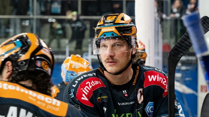 Black-Wings-Kapitän Brian Lebler spielt noch ohne Halsschutz