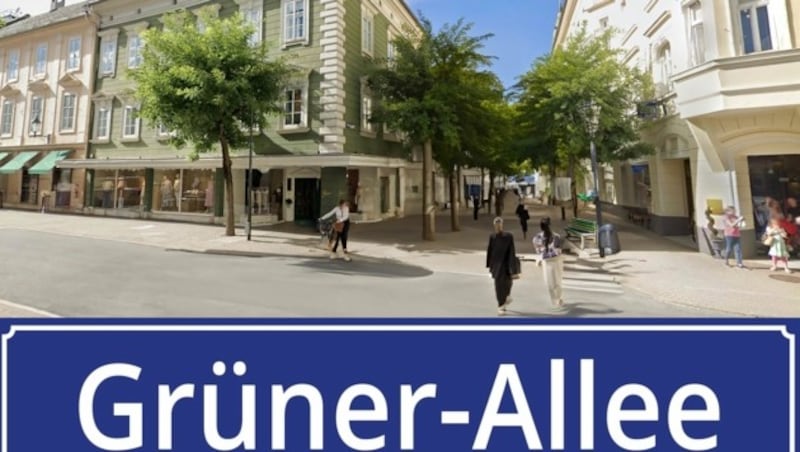 So könnte die Grüner-Allee aussehen. (Bild: Krone Archiv)