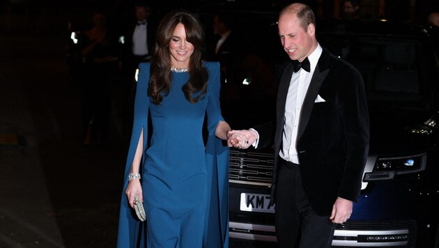 Prinzessin Kate legte bei der Royal Variety Performance am Donnerstagabend einen strahlenden Auftritt hin. (Bild: APA/AFP/Daniel LEAL)