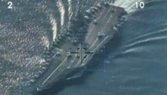 Die iranische Drohne kam der USS Dwight D. Eisenhower bis auf 1500 Meter nahe. (Bild: kameraOne (Screenshot))