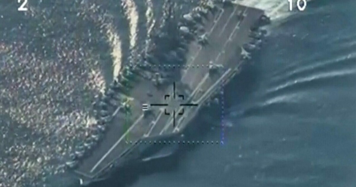 Dangerous approach – Iranian drone pursues a US aircraft carrier